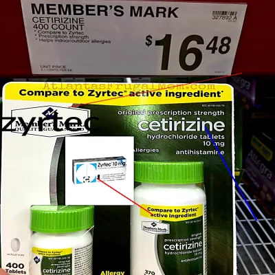 Zyrtec allergie prix